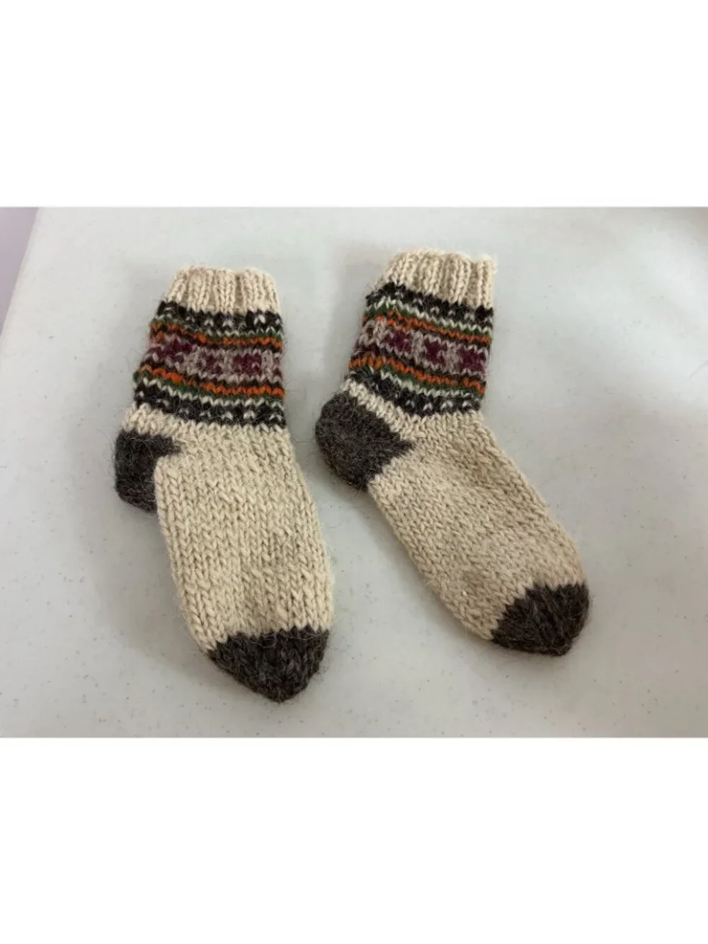 Hand Knit Wool Socks New Womens Medium